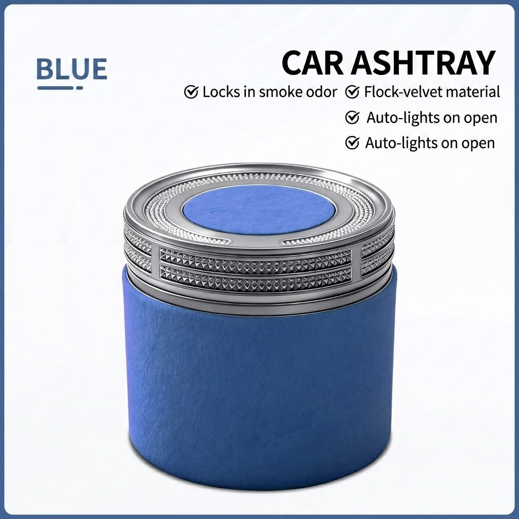 Premium Ceramic Car Ashtray – Elegant & Portable Minimalist Design