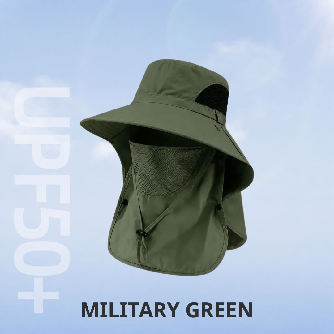 ☀️ SUMMER SALE 50% OFF 🔥 UPF 50+ Sun Protection Hat With Full Face & Neck Coverage