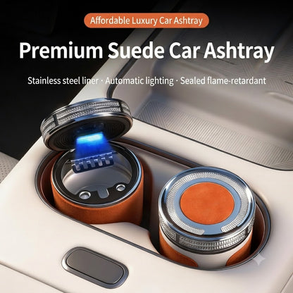 Premium Ceramic Car Ashtray – Elegant & Portable Minimalist Design