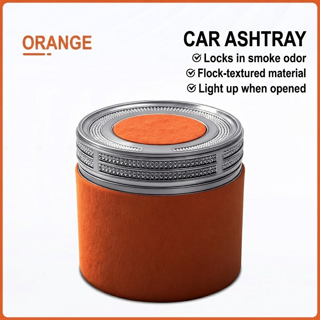 Premium Ceramic Car Ashtray – Elegant & Portable Minimalist Design