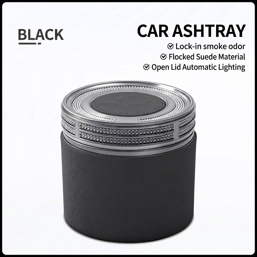 Premium Ceramic Car Ashtray – Elegant & Portable Minimalist Design