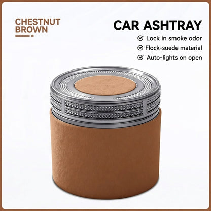 Premium Ceramic Car Ashtray – Elegant & Portable Minimalist Design
