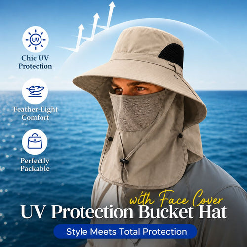 ☀️ SUMMER SALE 50% OFF 🔥 UPF 50+ Sun Protection Hat With Full Face & Neck Coverage