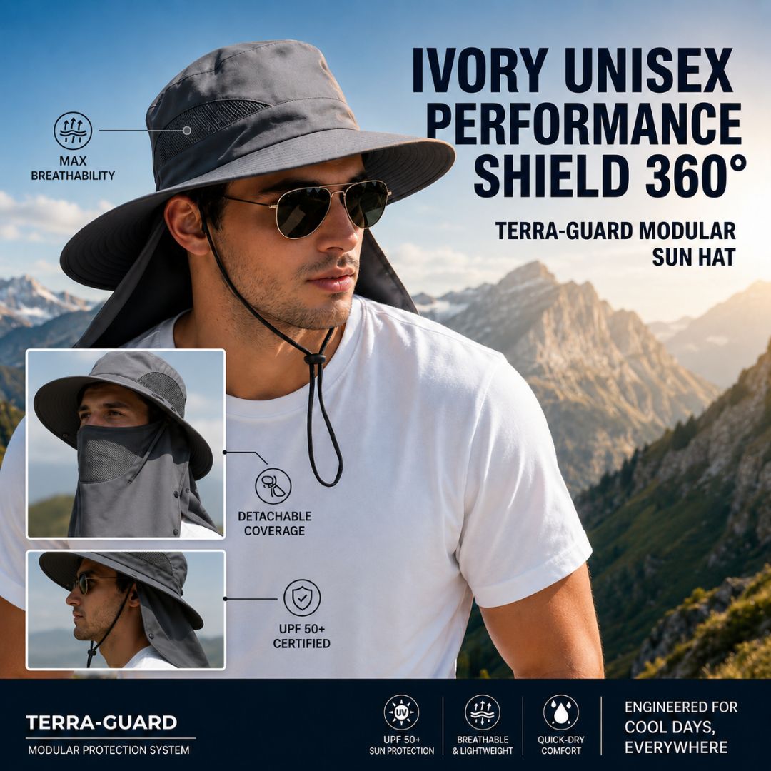 ☀️ SUMMER SALE 50% OFF 🔥 UPF 50+ Sun Protection Hat With Full Face & Neck Coverage