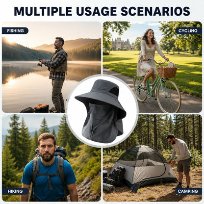 ☀️ SUMMER SALE 50% OFF 🔥 UPF 50+ Sun Protection Hat With Full Face & Neck Coverage